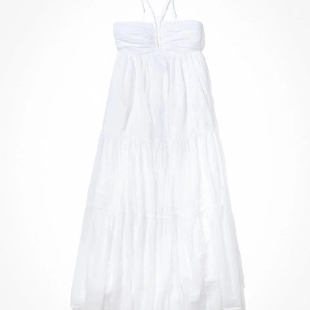 AE Ruched Halter Midi Dress - Picture 3 of 7
